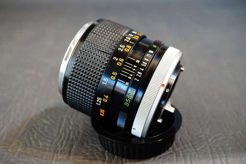 Canon FD 35mm f2 Concave Chrome Nose Lens in Canon FD Mount  **Great Condition**
