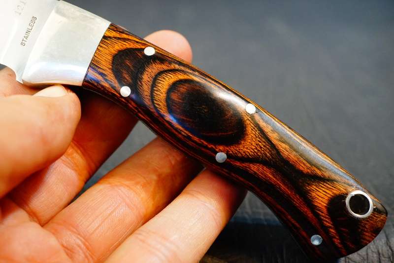 Carl Schlieper Eye Brand Outdoor Classic Hunter Silver Collection Knife **Great Condition**