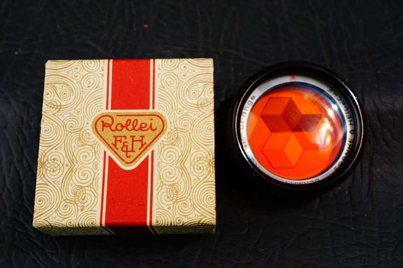 Rollei Franks & Heidecke RI/Bay 1 - Orange Filter with Case a Original Box **Great Condition**