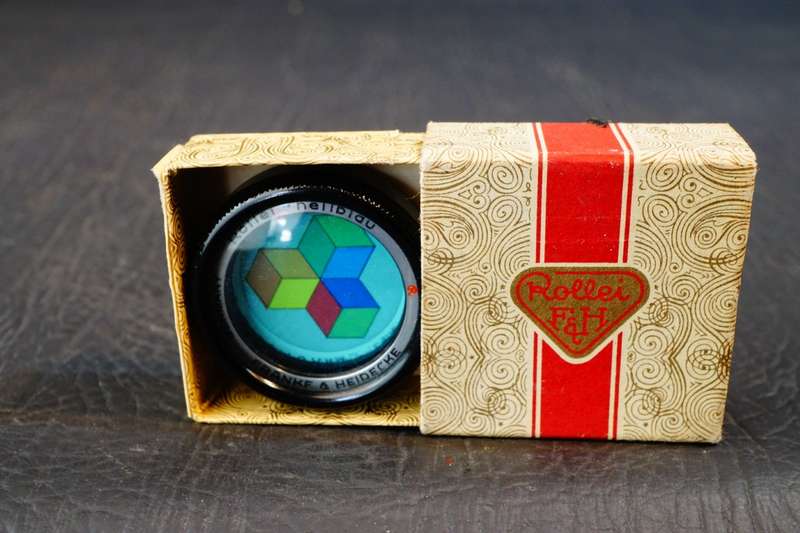 Rollei Franks & Heidecke RI/Bay 1 - Blau Hell Light Blue Filter w/ Case and Box **Great Condition*