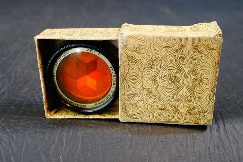 Rollei Franks & Heidecke RI/Bay 1 - Orange Filter with Case a Original Box **Great Condition**