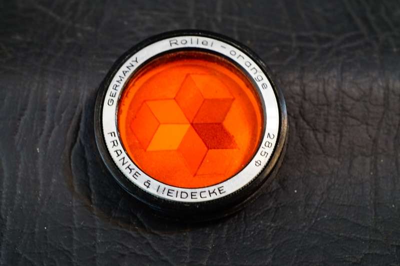 Rollei Franks & Heidecke RI/Bay 1 - Orange Filter with Case a Original Box **Great Condition**