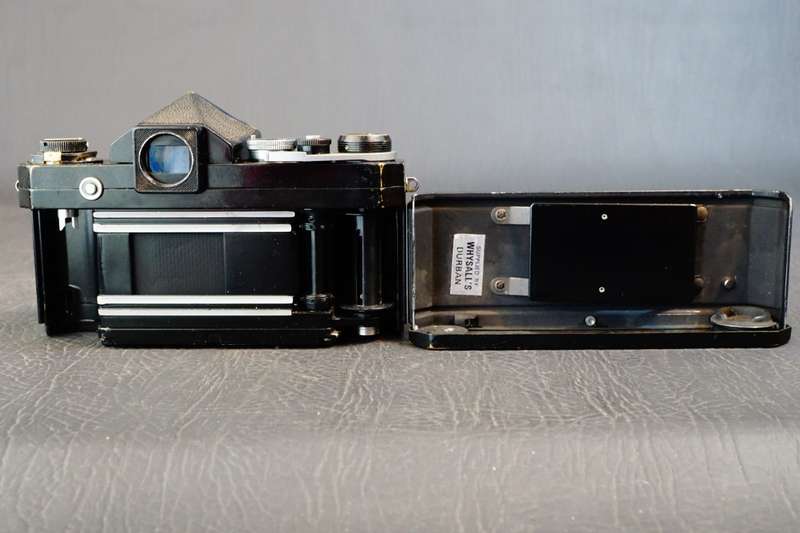 **Black Paint** Nikon F 35mm SLR with Plain Prism Finder and Nikkor 50mm F2 Lens **Good Condition**