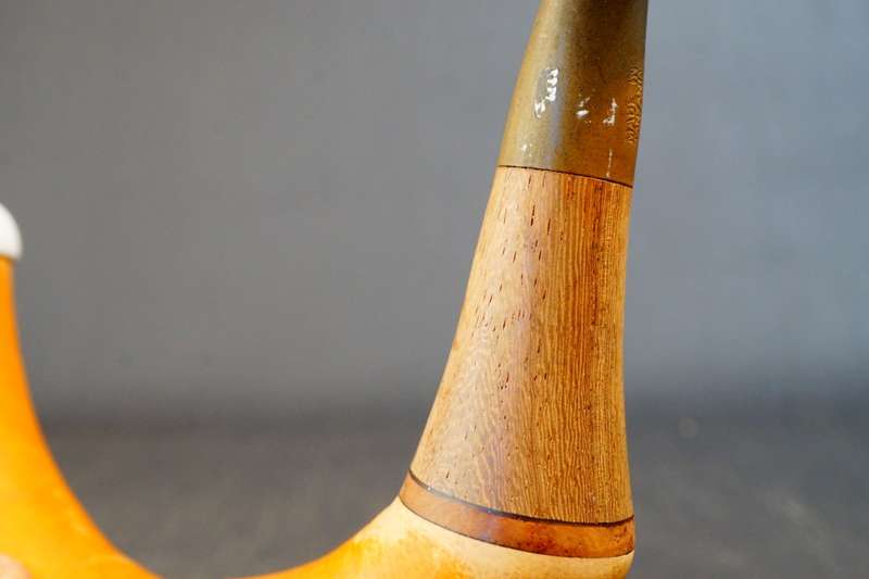 Calabash Meerschaum Pipe Made in Tanzania **Good Condition**