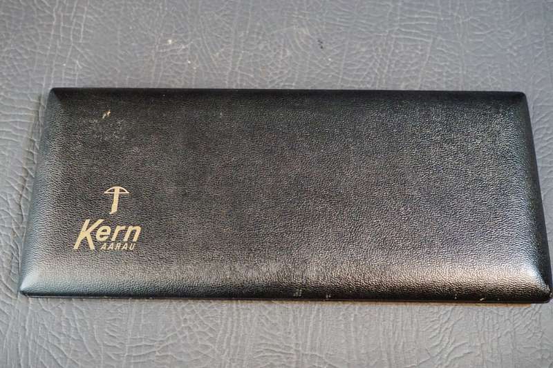 Vintage Kern Aarau Swiss High Precision Drawing Set In Original Box **Complete Excellent Condition**