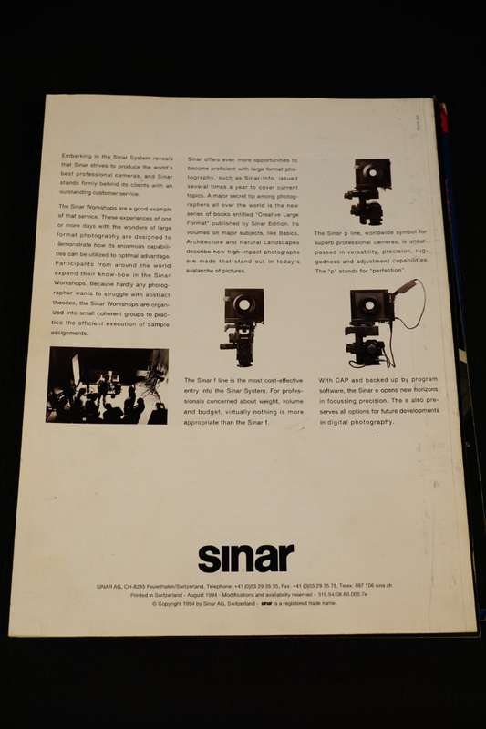 Collection of 7 Sinar Usage and Equipment Books **Good Condition**