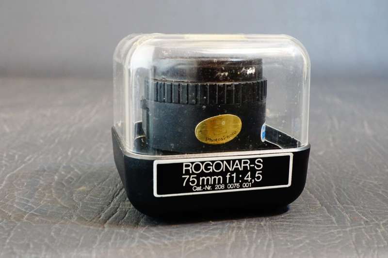 Rodenstock Rogonar-S 75mm F4.5 Enlarging Lens M39 Thread and Jewel Case **Excellent Condition**