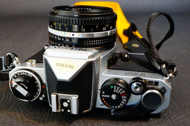 Nikon FE2 35mm SLR Camera with Nikon 50mm F1.8 AIS Pancake Lens  **Great Condition**
