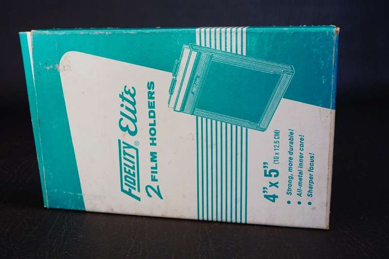 Set of Two Fidelity Elite 4x5 Cut Film Holders for Large Format Cameras **New in Box**
