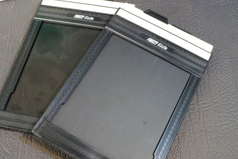 Set of Two Fidelity Elite 4x5 Cut Film Holders for Large Format Cameras **New in Box**