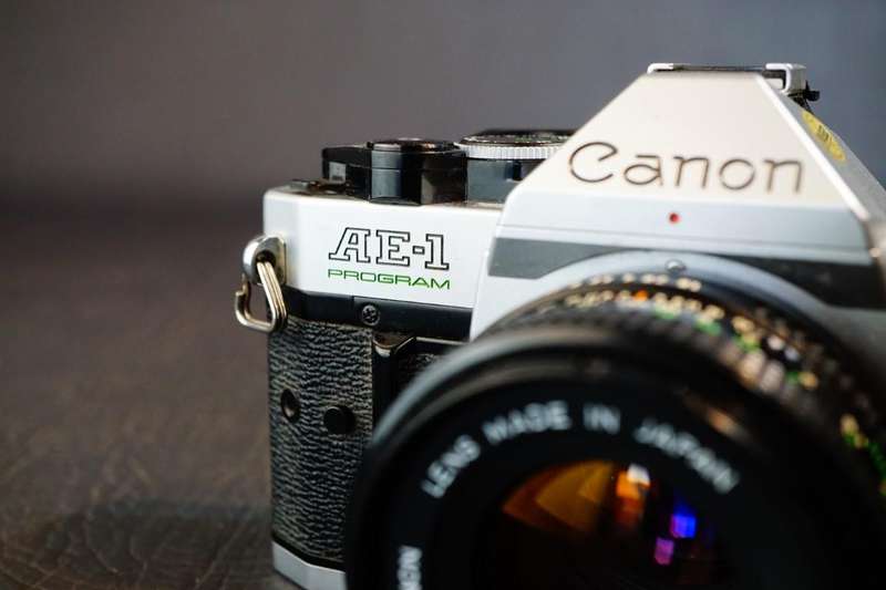 Canon AE-1 Program 35mm SLR Camera with Canon FD 50mm F1.8 Lens  **Great Condition**