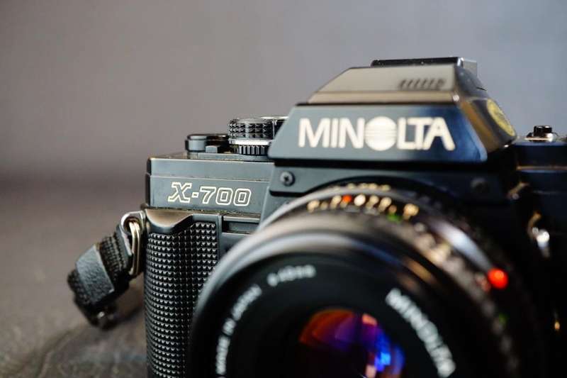 Minolta X700 35mm SLR Camera with MD Rokkor 45mm F2 Pancake Lens  **Great Condition**