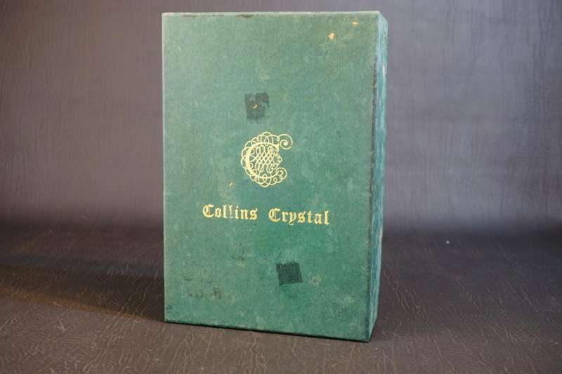 Vintage Collins Crystal Etched Clan Oban Drinks Set In Original Box **Great Condition**
