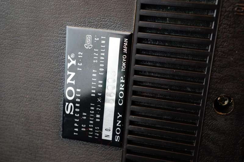 Vintage Sony TC-12 Tapecorder Cassette Corder Tokyo Japan in Micro Case **Excellent Condition**