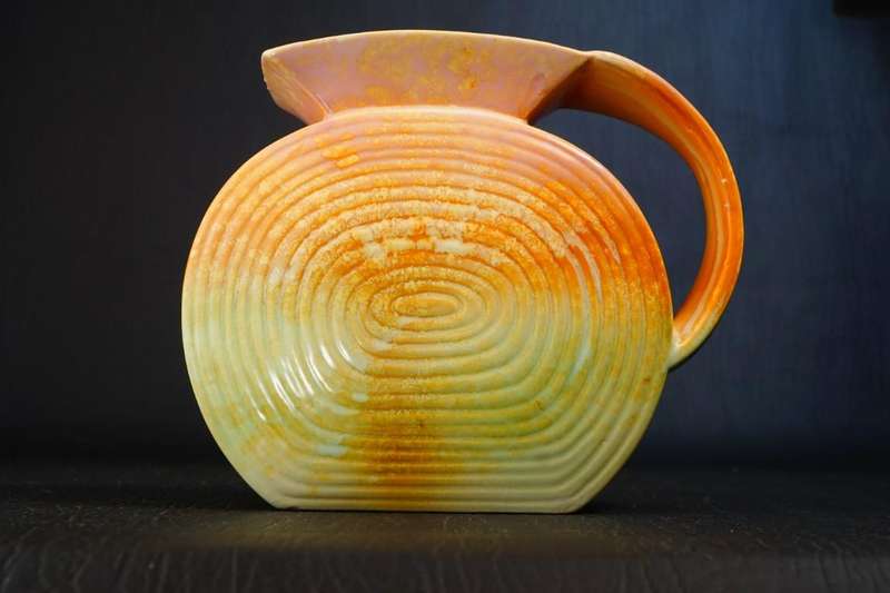 Sylvac 1175 Vase, Art Deco Pilgrim Shape Jug with Vibrant Colours C1930's **Great Condition**