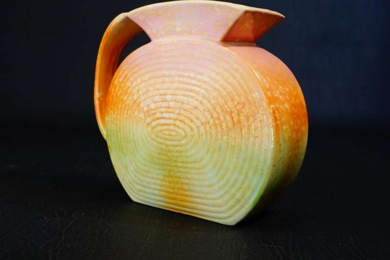 Sylvac 1175 Vase, Art Deco Pilgrim Shape Jug with Vibrant Colours C1930's **Great Condition**