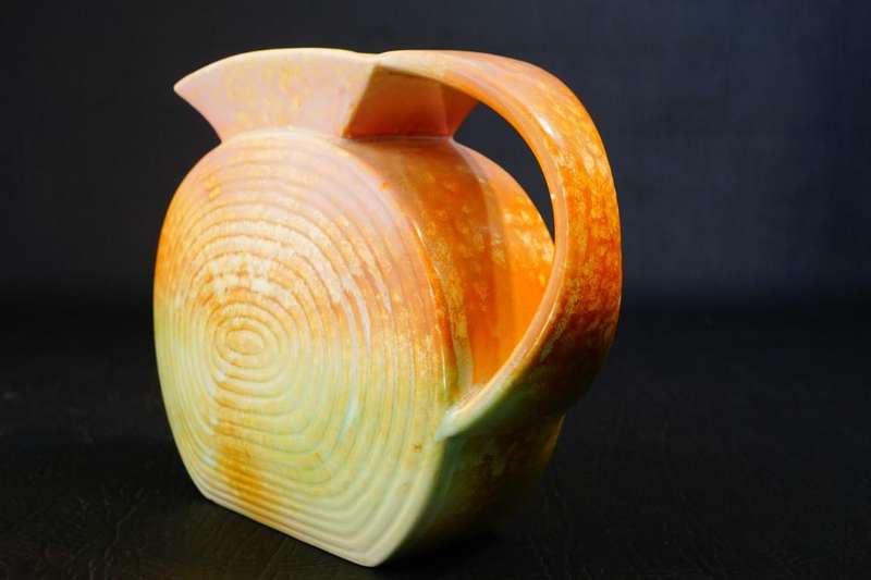 Sylvac 1175 Vase, Art Deco Pilgrim Shape Jug with Vibrant Colours C1930's **Great Condition**
