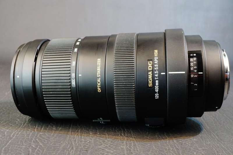 Sigma AF APO 120-400mm f/4.5-5.6 DG OS HSM Lens For Canon **Excellent Condition**
