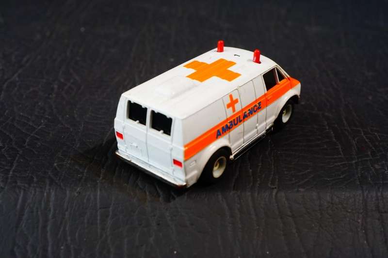 Vintage Tyco Dodge Van Ambulance #3954 Slot Car Tested **Great Condition**