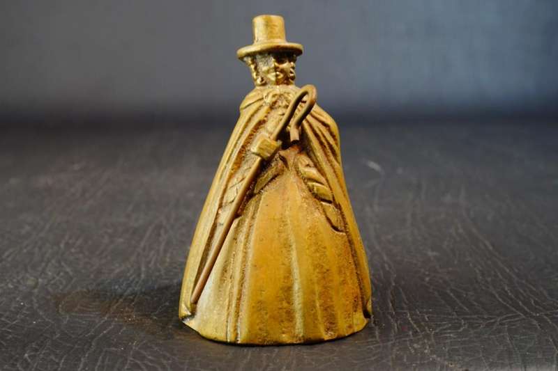 Vintage Brass Bell Antique Victorian Style Decor **Good Condition**