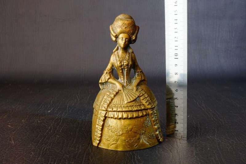 Vintage Brass Bell Antique Victorian Style Decor **Good Condition**