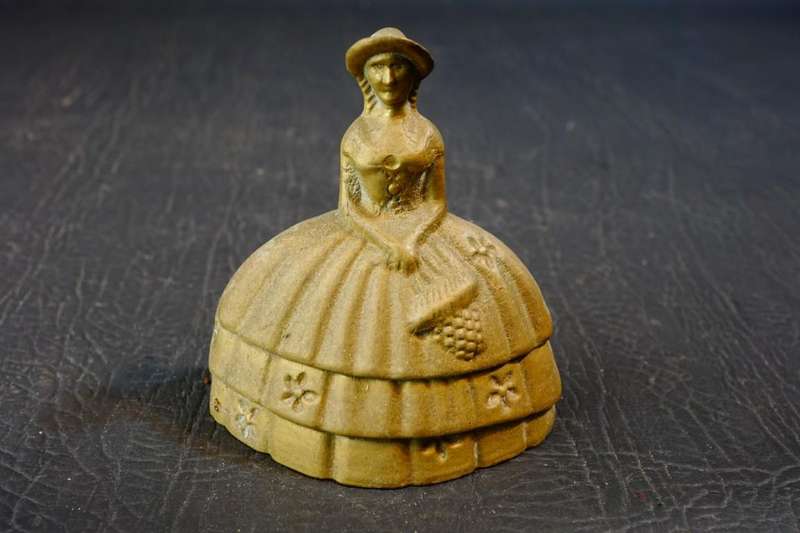Vintage Brass Bell Antique Victorian Style Decor **Good Condition**