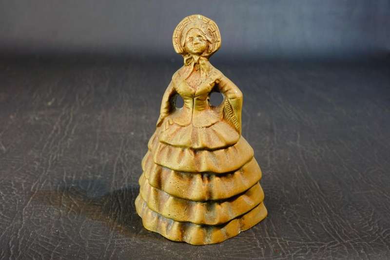 Vintage Brass Bell Antique Victorian Style Decor **Good Condition**