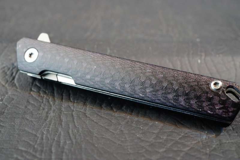 Carbon Fiber Folding Scalpel Knife with Liner Lock uses #60 Blades **5 Blades Included**