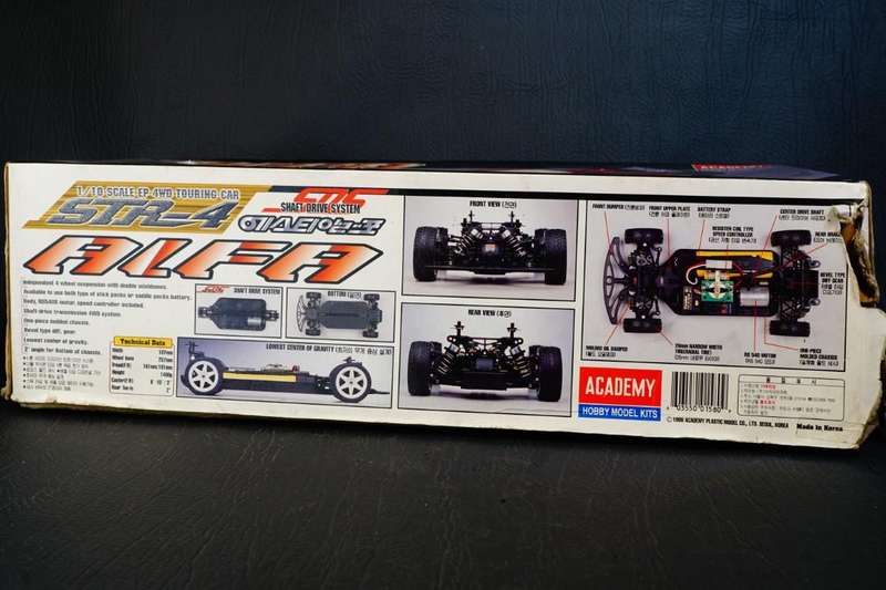Original Academy STR-4 Alfa 4WD 1/10 RC Racing Car **Great Condition**