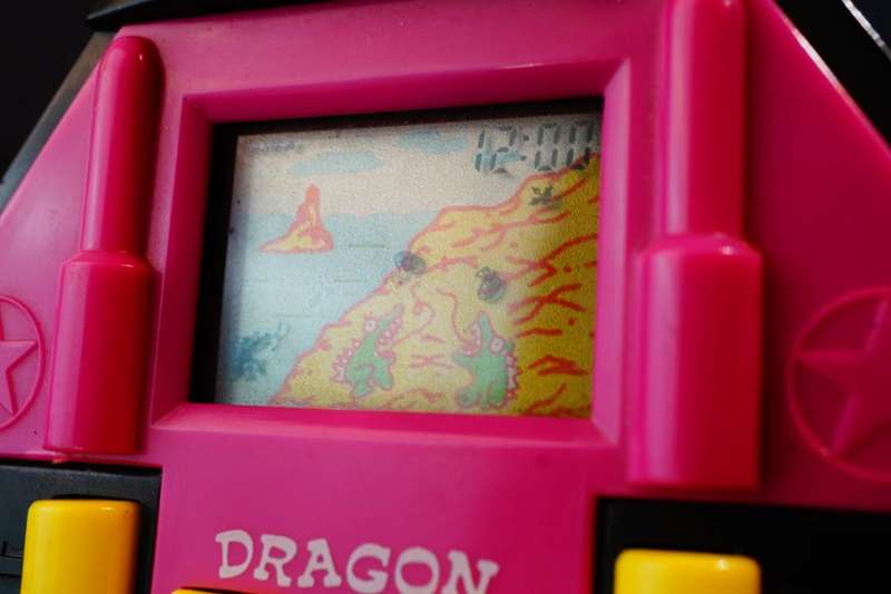 Vintage Dragon LCD Handheld Electronic Game With Stand Vintage 1990s  **Great Condition**