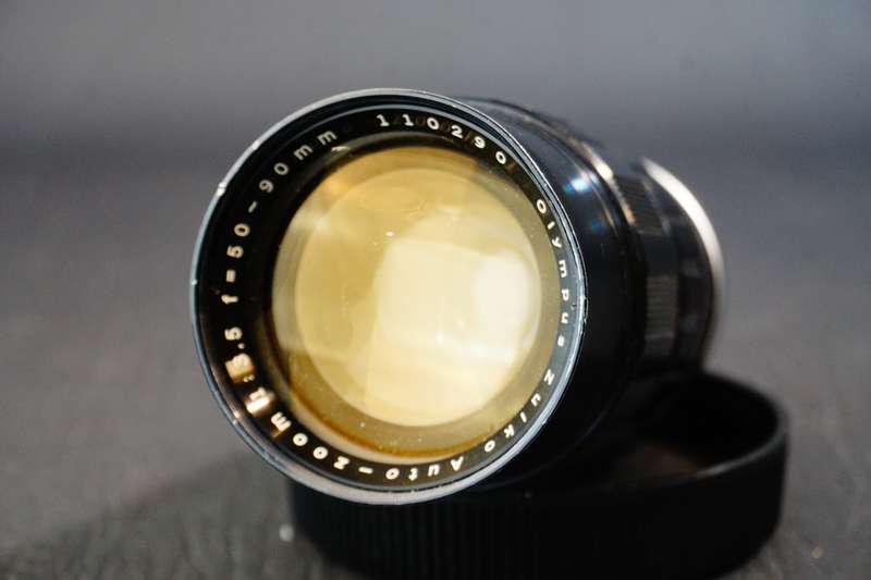 Olympus Zuiko Auto Zoom 50-90mm f3.5 MF Lens Pen F FT FV and Case  **Good Condition**