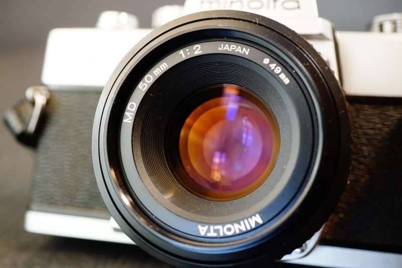 Minolta SRT 101 35mm SLR Camera with Minolta 50mm F2 Lens  **Excellent Condition**