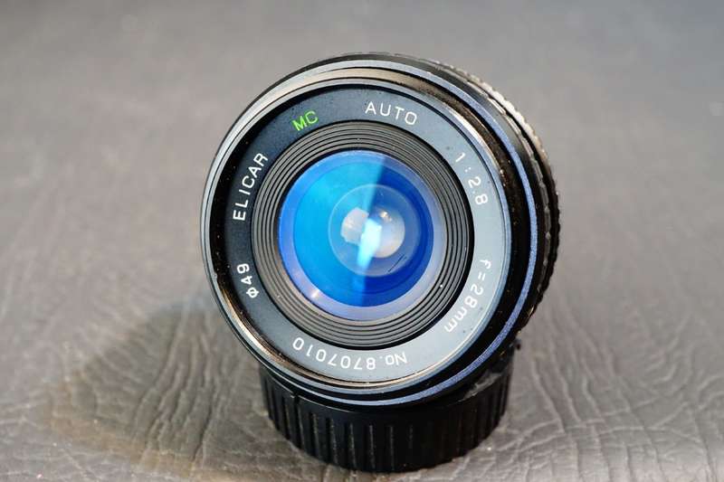 Elicar MC Auto 28mm F2.8 Lens in Minolta MD SR Mount  **Great Condition**