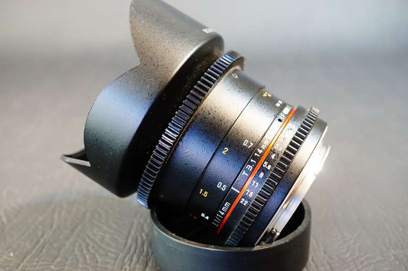 Rokinon Cine 14mm T3.1 (f2.8) UMC Lens Canon EF Full Frame Ultra Wide Angle **Excellent Condition**
