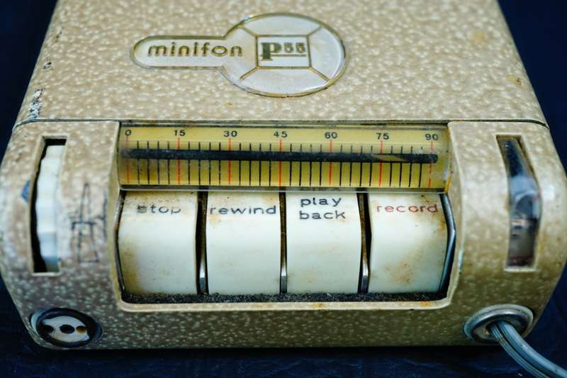 Protona Minifon P-55 L/S Miniature Wire Recorder  **Untested Condition**