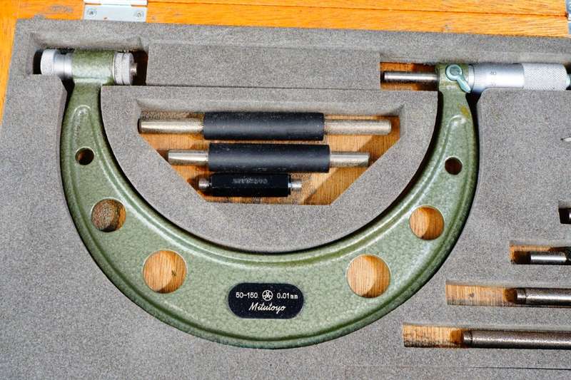 Mitutoyo 104-161 Interchangeable Anvil Micrometer 50-150mm 0.01mm **Great Condition**
