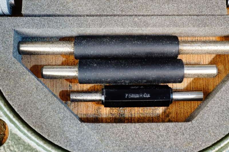 Mitutoyo 104-161 Interchangeable Anvil Micrometer 50-150mm 0.01mm **Great Condition**