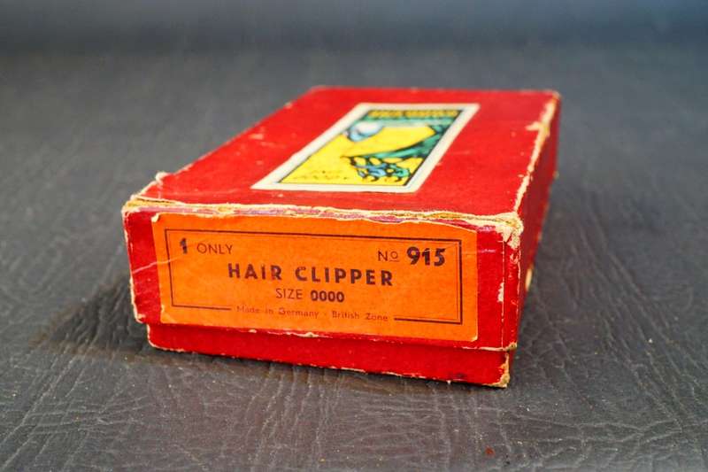 Ahrem's Good Line German made Manual Hair Clippers with Box and Instructions Mid-20th Century