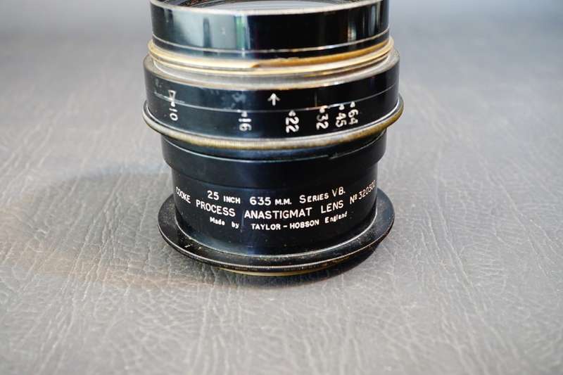 Cooke Process Anastigmat Lens 25Inch 635mm f10 Series VB Taylor Hobson 8x10 Lens **Great Condition**
