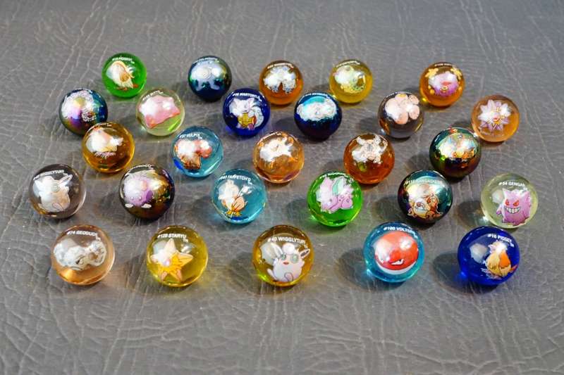 Vintage Pokemon Toybizz Marbles Lot Of 27 **Great Condition**