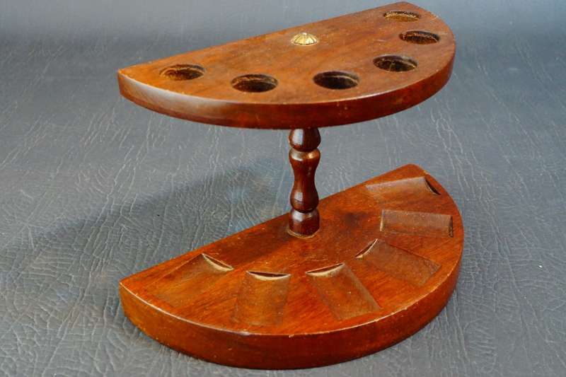 Wooden Smoking Pipe Stand  **Great Condition**
