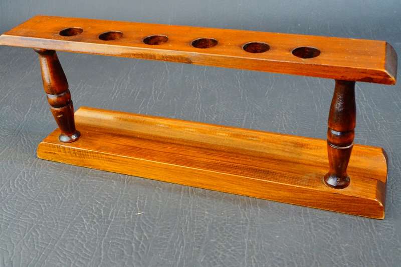 Wooden Smoking Pipe Stand  **Great Condition**
