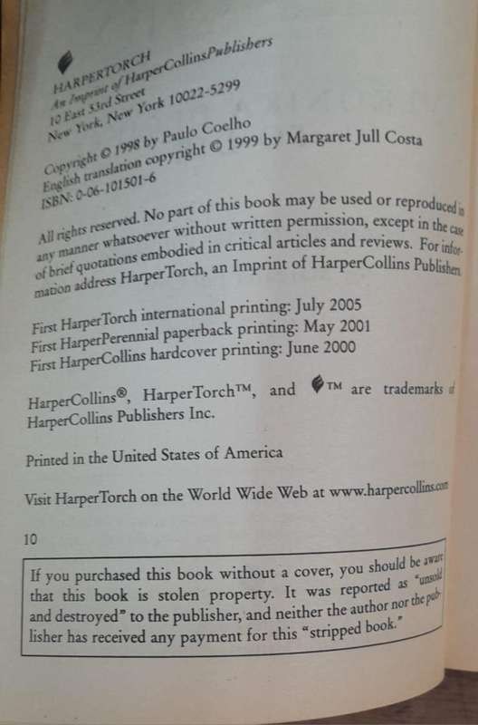 Veronika Decides to Die - Paulo Coelho (Paperback book with no dj)