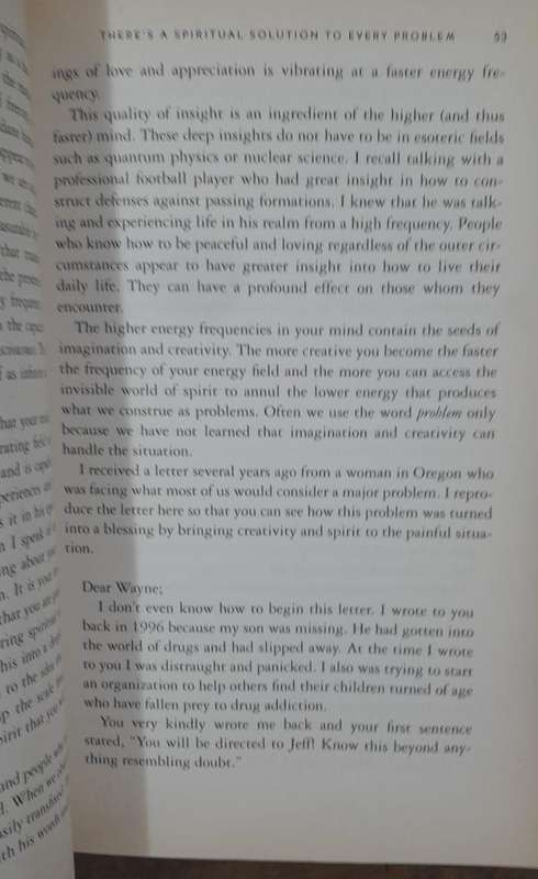 There Is A Spiritual Solution To Every Problem - Wayne W Dyer (Paperback book with no dj)