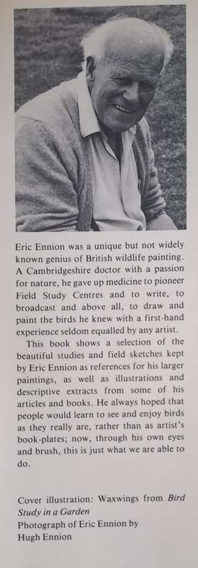The Living Birds of Eric Ennion - John Busby (Hard cover with DJ)