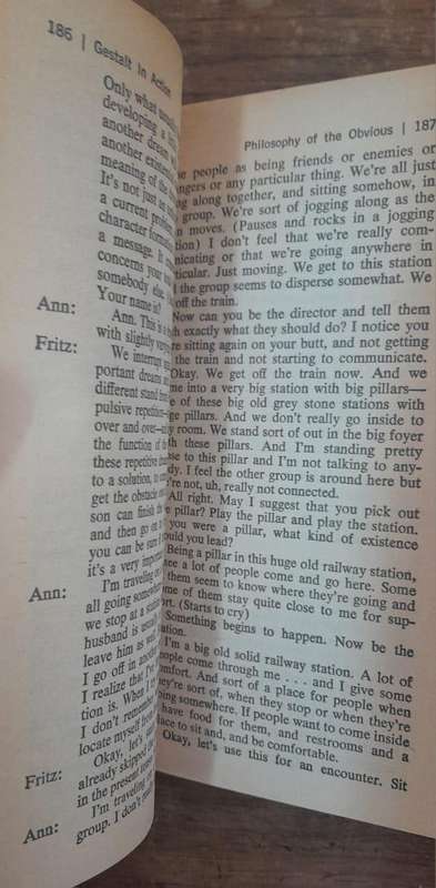 The Gestalt Approach and Eye Witness to Therapy - Fritz Perls (Paperback book with no dj)