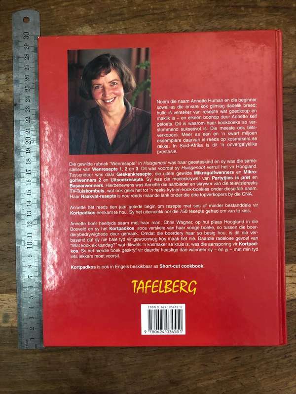 Kortpadkos - Annette Human (Hardcover book with no dj)