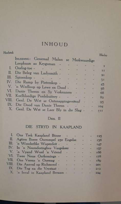 Oorlogsavonture van Genl. Wyand Malan - HJC Pieterse (Hardcover with no dj)