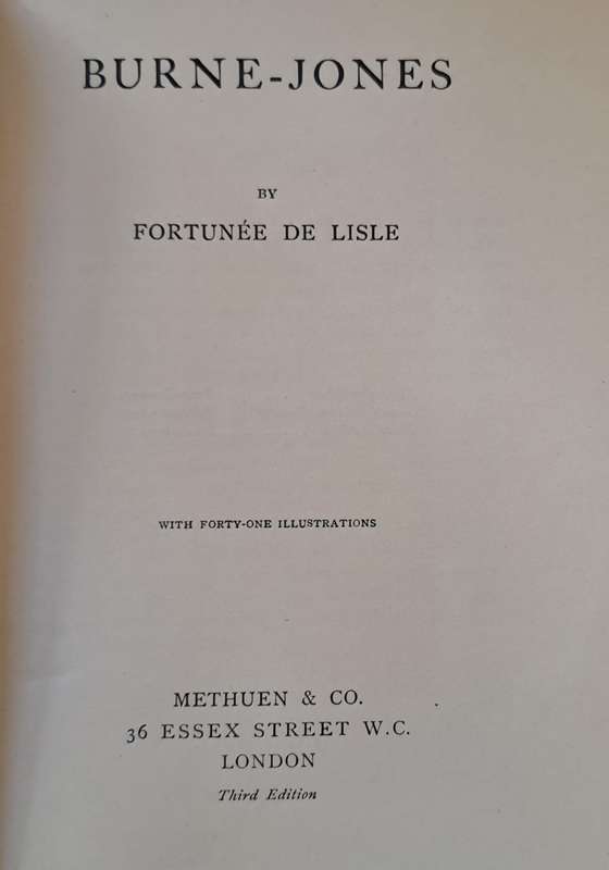 Burne-Jones - Fortunee De Lisle (Hardcover without DJ)