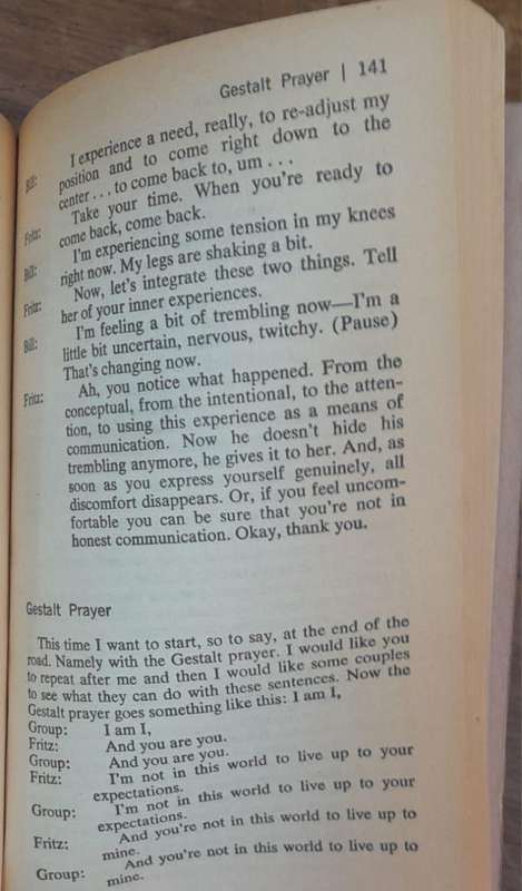 The Gestalt Approach and Eye Witness to Therapy - Fritz Perls (Paperback book with no dj)